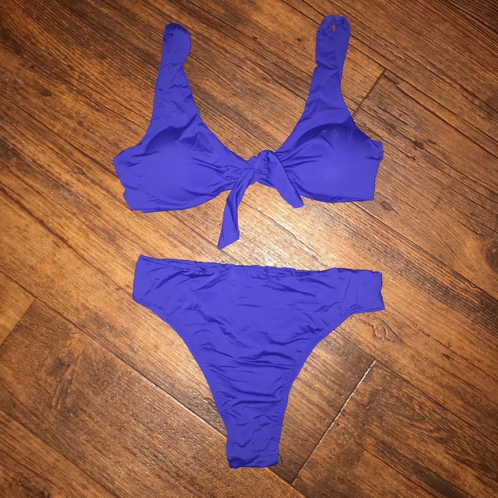 High Waisted Purple Bikini